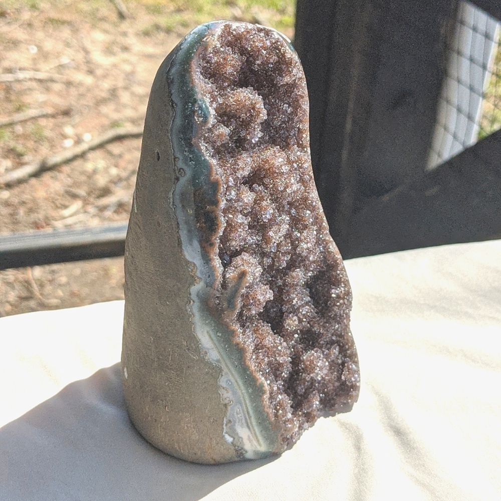 Rootbeer Rainbow Galaxy Amethyst